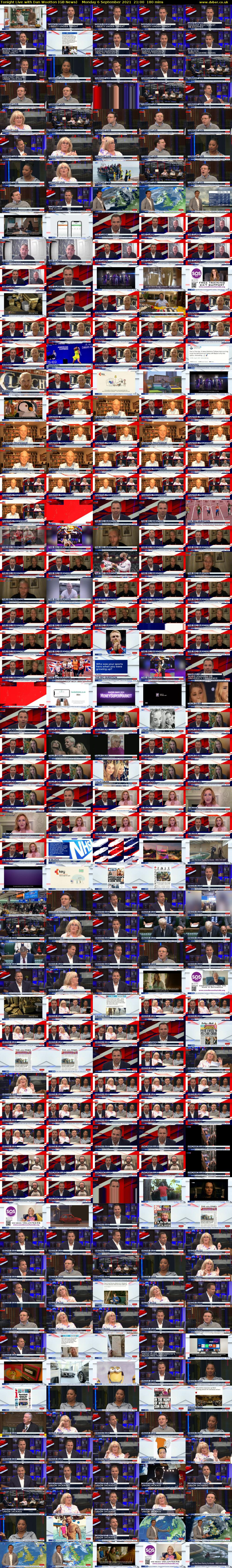 Tonight Live with Dan Wootton (GB News) Monday 6 September 2021 21:00 - 00:00