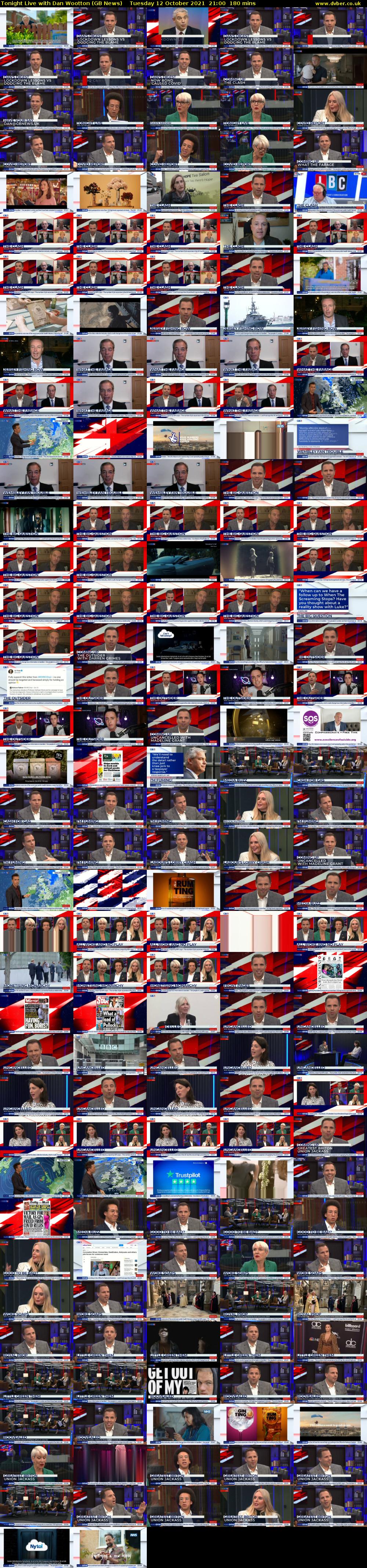 Tonight Live with Dan Wootton (GB News) Tuesday 12 October 2021 21:00 - 00:00