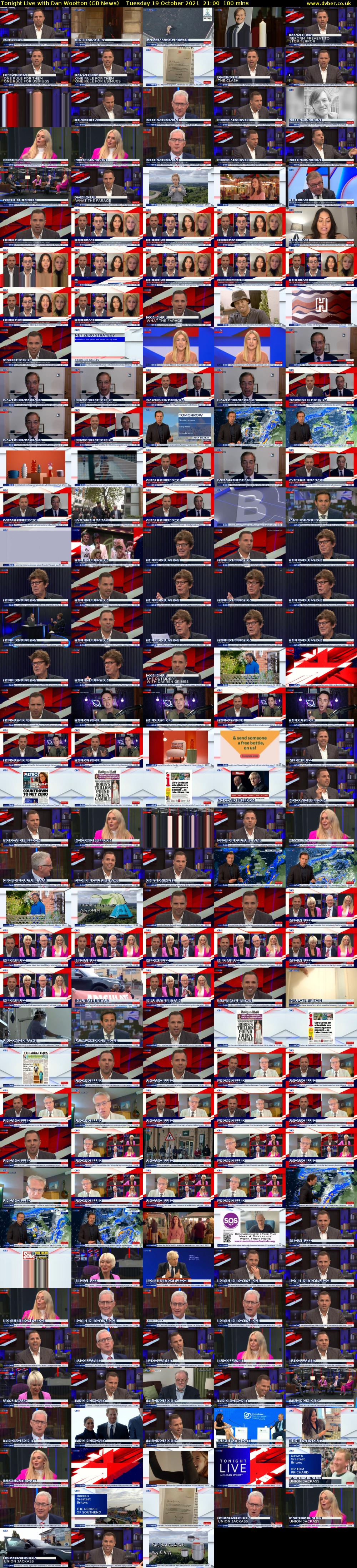 Tonight Live with Dan Wootton (GB News) Tuesday 19 October 2021 21:00 - 00:00
