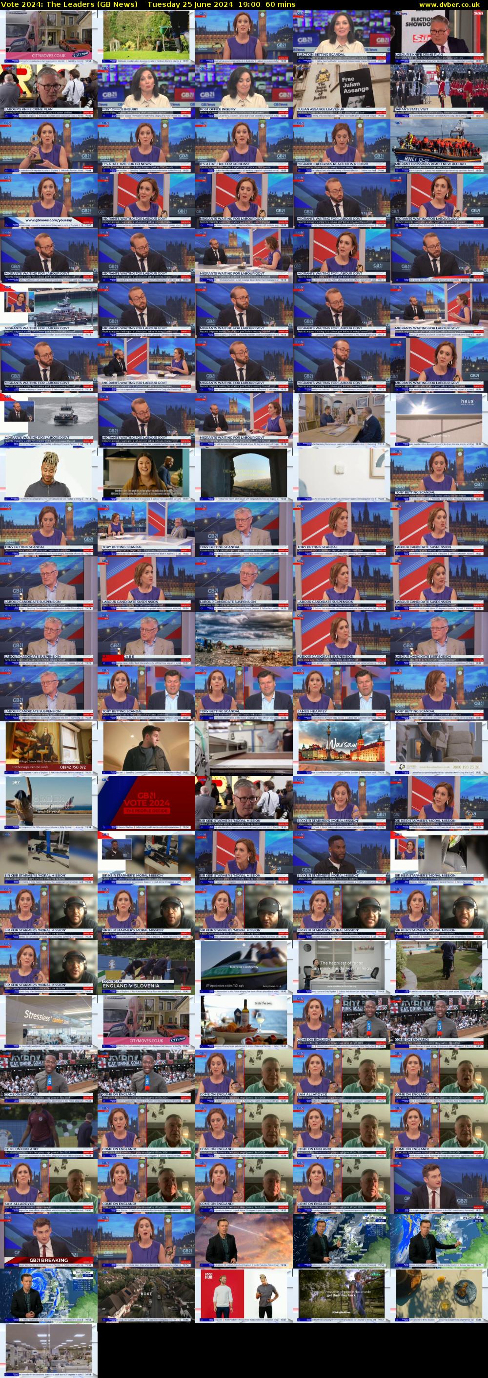 Vote 2024: The Leaders (GB News) Tuesday 25 June 2024 19:00 - 20:00