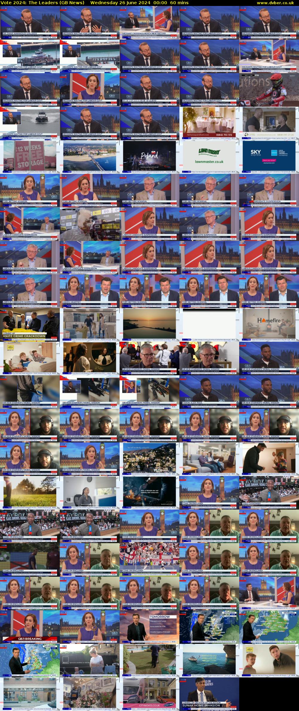 Vote 2024: The Leaders (GB News) Wednesday 26 June 2024 00:00 - 01:00