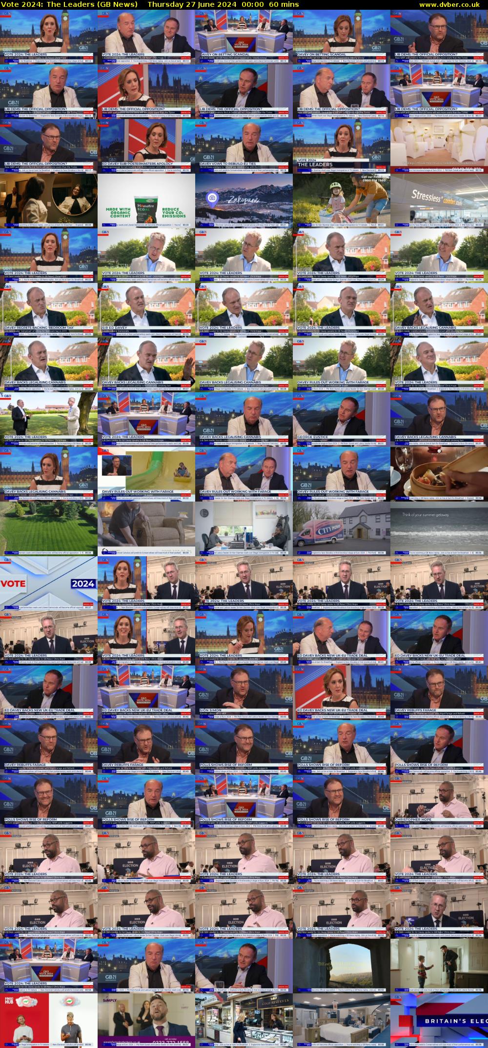 Vote 2024: The Leaders (GB News) Thursday 27 June 2024 00:00 - 01:00