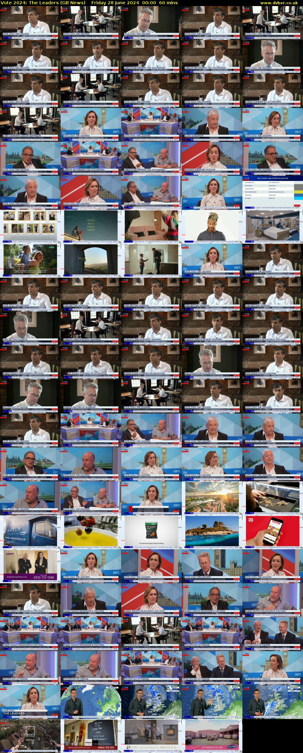 Vote 2024: The Leaders (GB News) Friday 28 June 2024 00:00 - 01:00