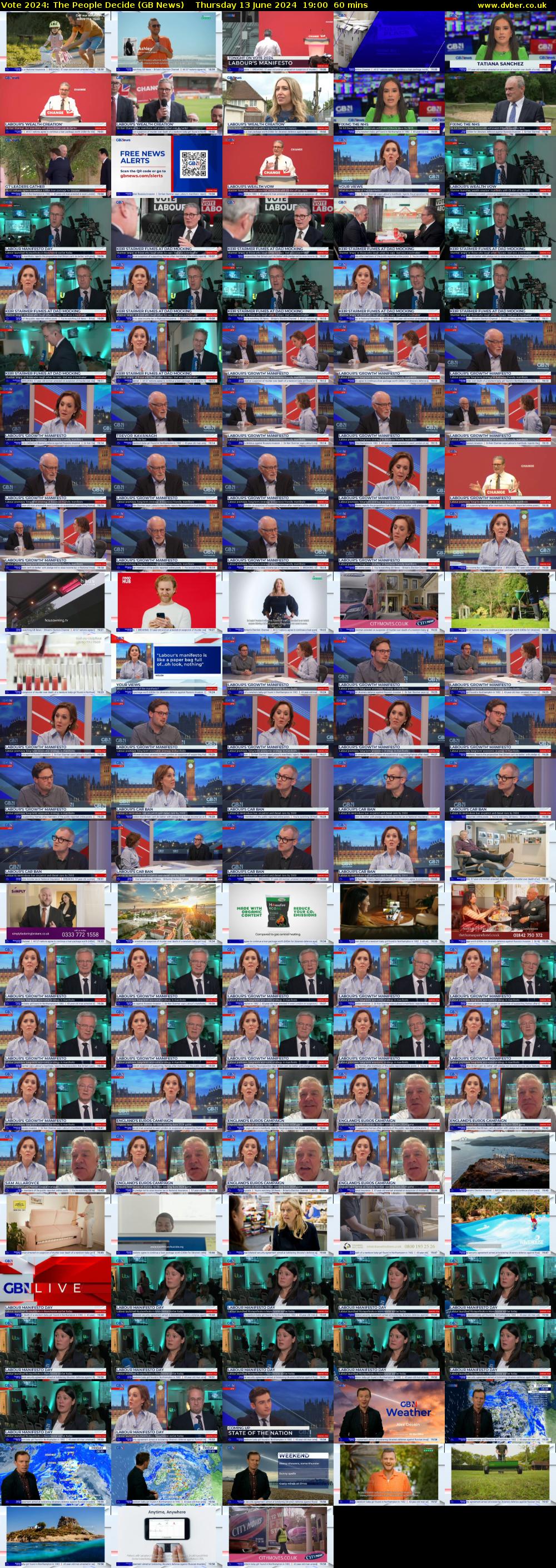 Vote 2024: The People Decide (GB News) Thursday 13 June 2024 19:00 - 20:00