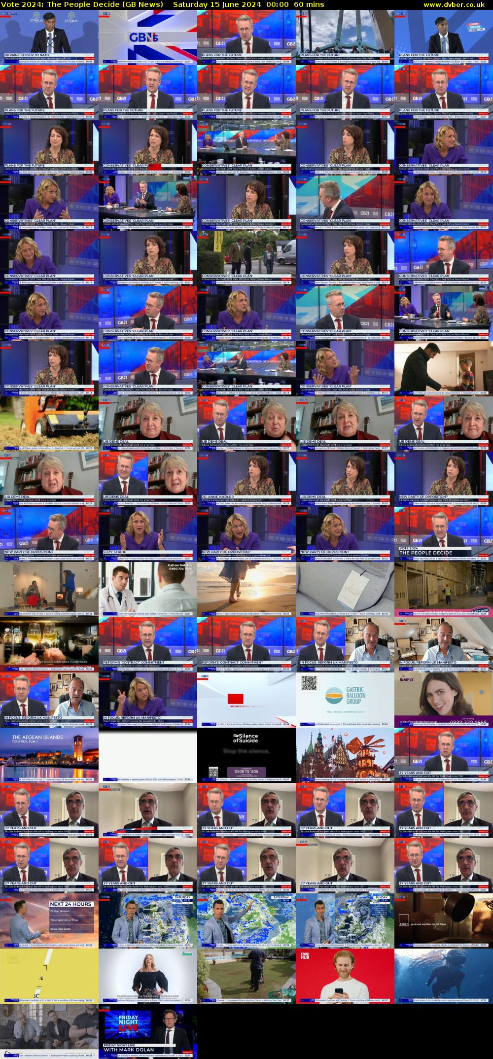Vote 2024: The People Decide (GB News) Saturday 15 June 2024 00:00 - 01:00