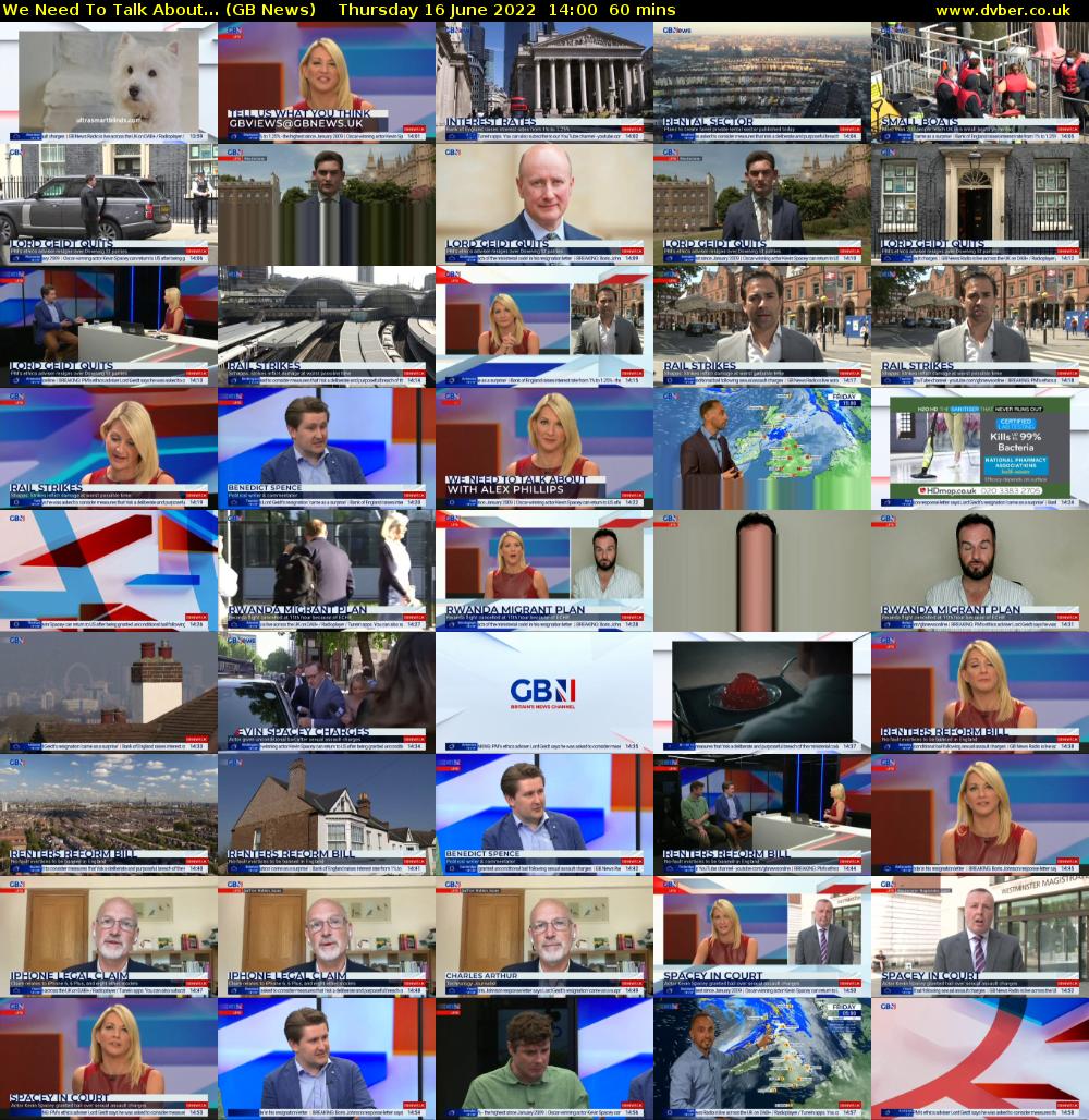 We Need To Talk About... (GB News) Thursday 16 June 2022 14:00 - 15:00