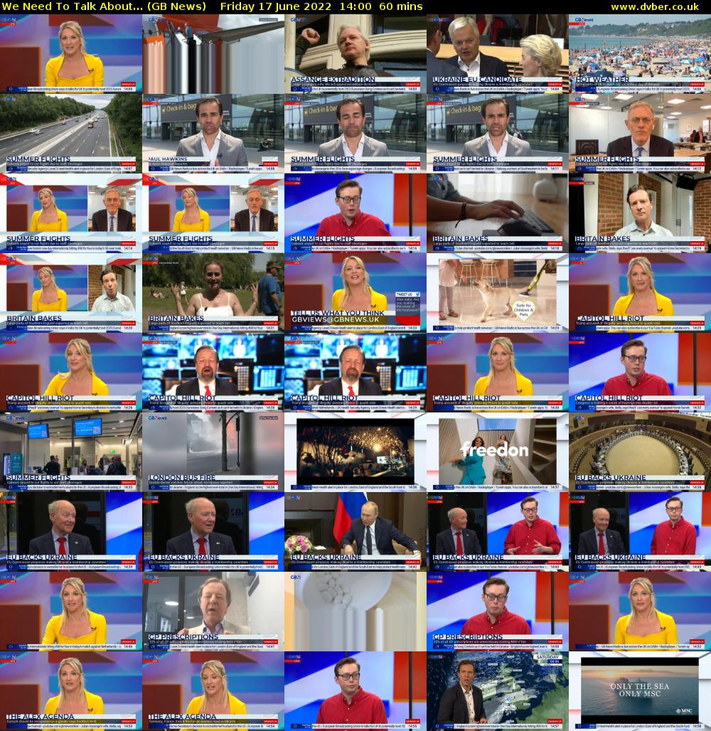 We Need To Talk About... (GB News) Friday 17 June 2022 14:00 - 15:00