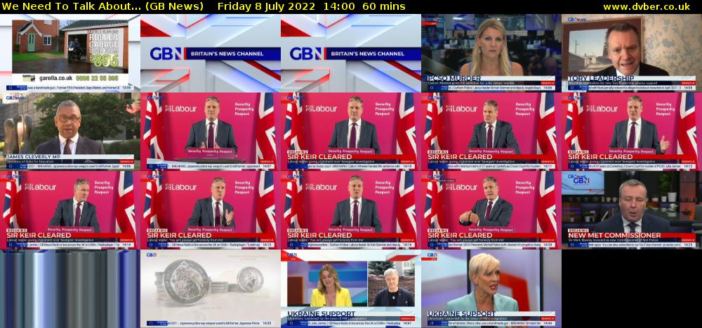 We Need To Talk About... (GB News) Friday 8 July 2022 14:00 - 15:00