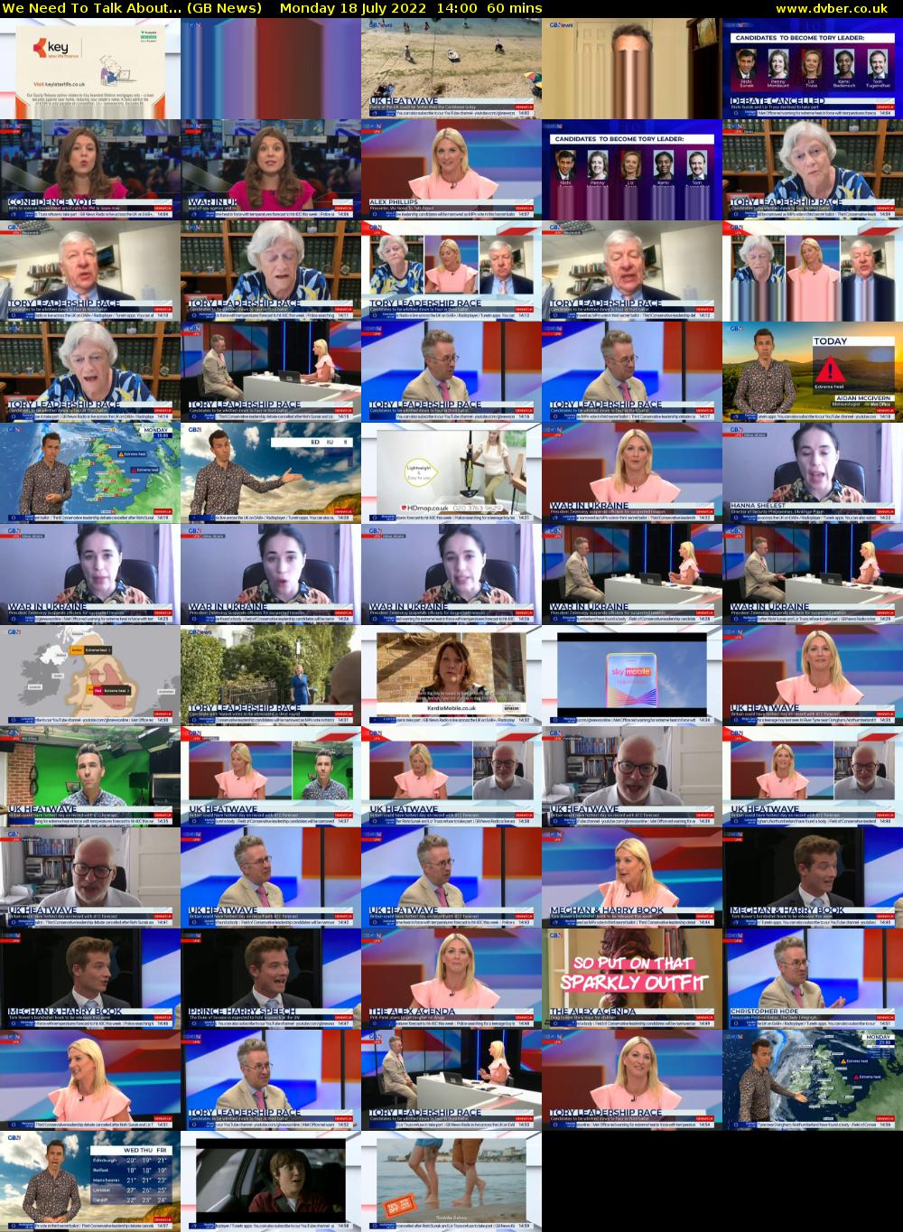 We Need To Talk About... (GB News) Monday 18 July 2022 14:00 - 15:00