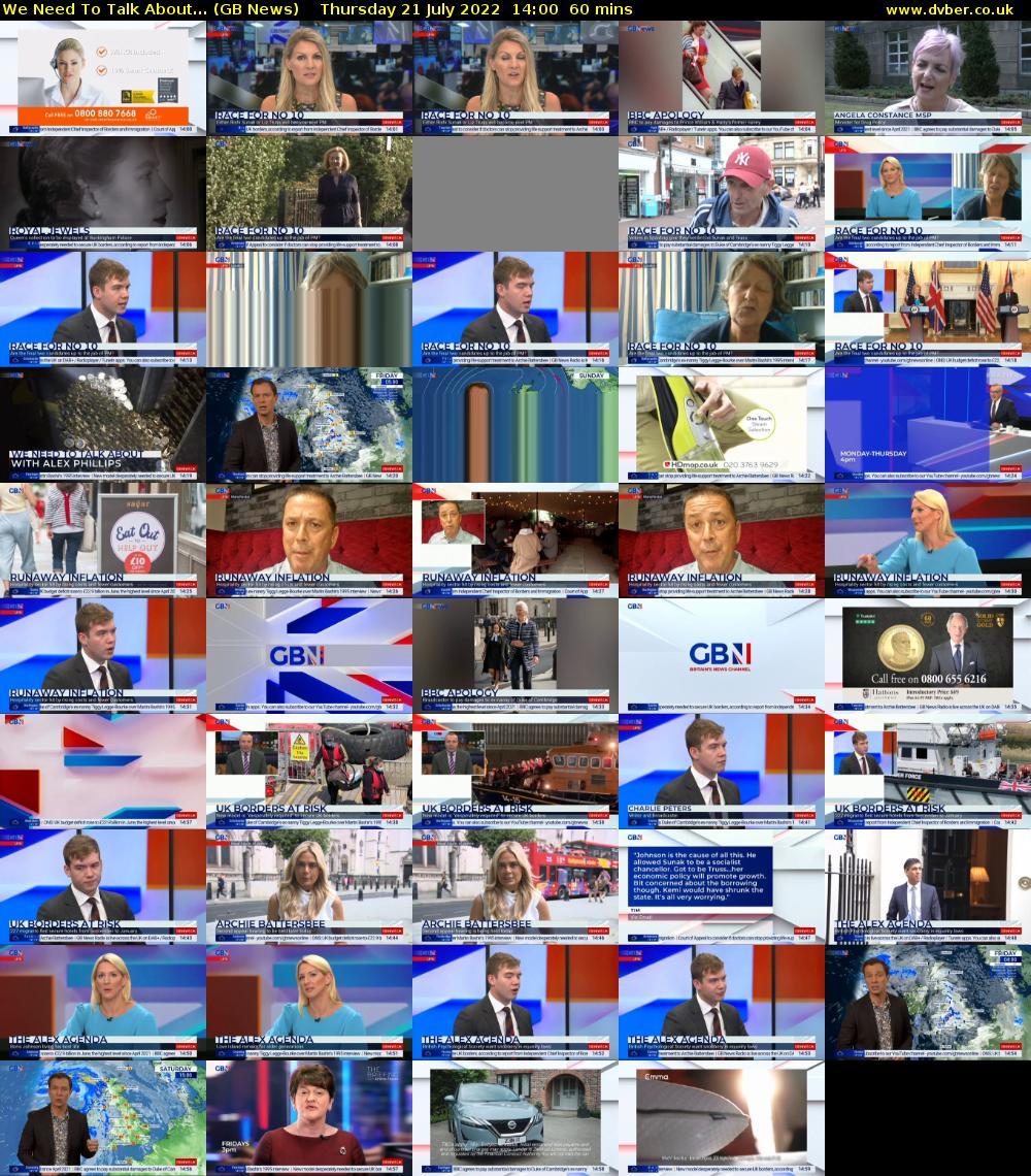 We Need To Talk About... (GB News) Thursday 21 July 2022 14:00 - 15:00