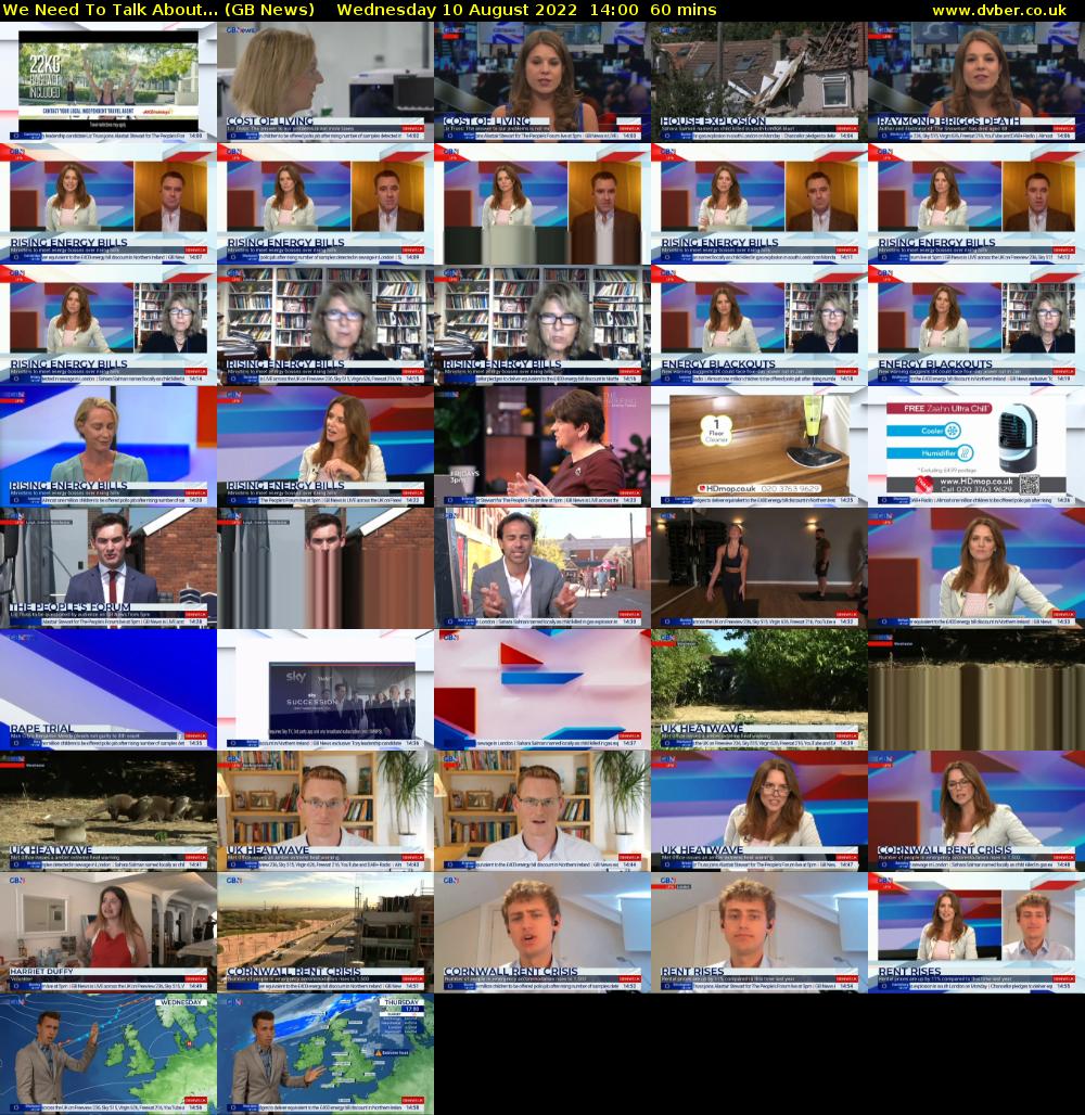 We Need To Talk About... (GB News) Wednesday 10 August 2022 14:00 - 15:00