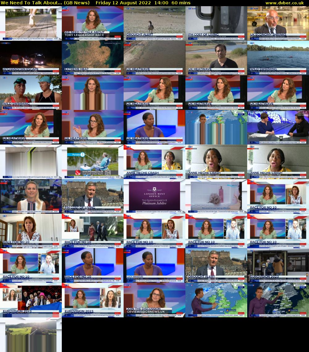 We Need To Talk About... (GB News) Friday 12 August 2022 14:00 - 15:00