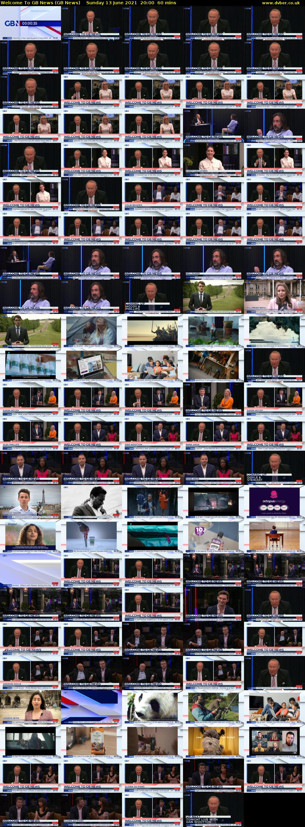 Welcome To GB News (GB News) Sunday 13 June 2021 20:00 - 21:00