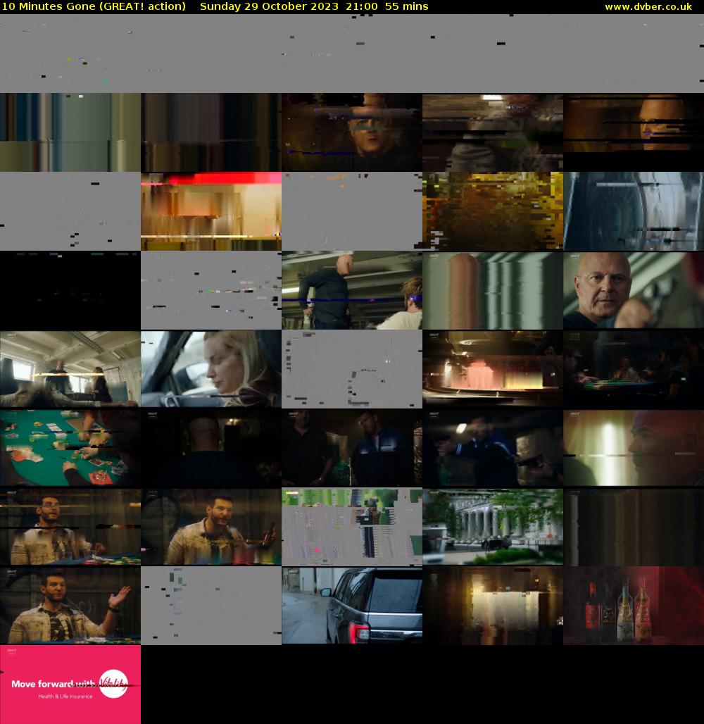 10 Minutes Gone (GREAT! action) Sunday 29 October 2023 21:00 - 21:55