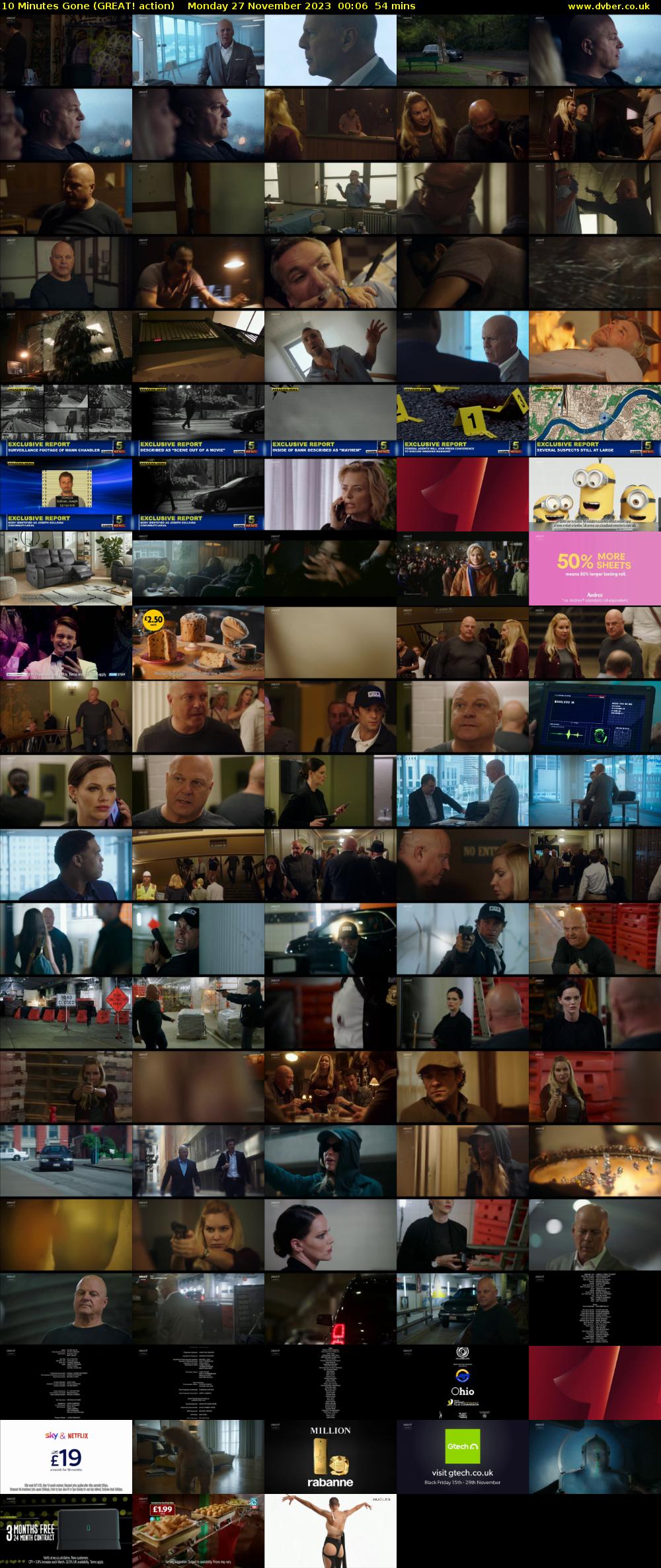 10 Minutes Gone (GREAT! action) Monday 27 November 2023 00:06 - 01:00