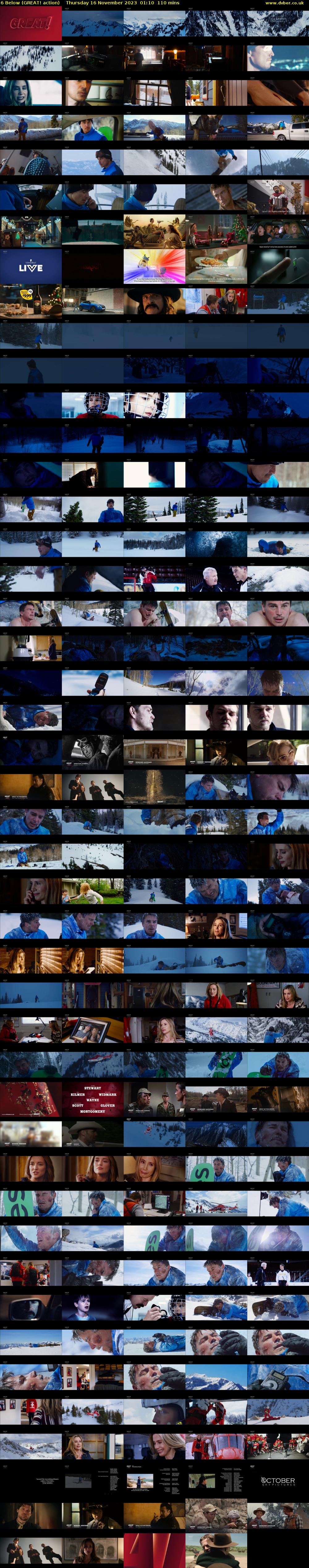 6 Below (GREAT! action) Thursday 16 November 2023 01:10 - 03:00