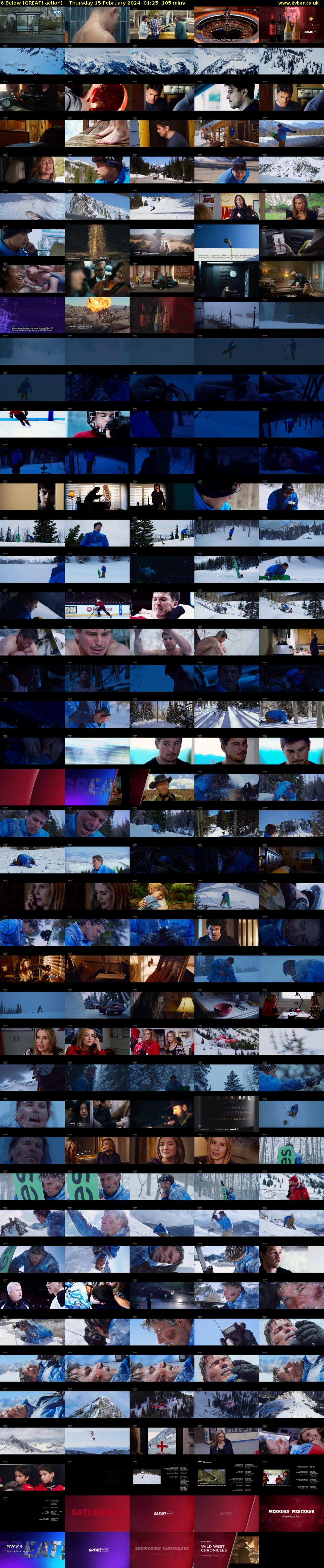 6 Below (GREAT! action) Thursday 15 February 2024 01:25 - 03:10