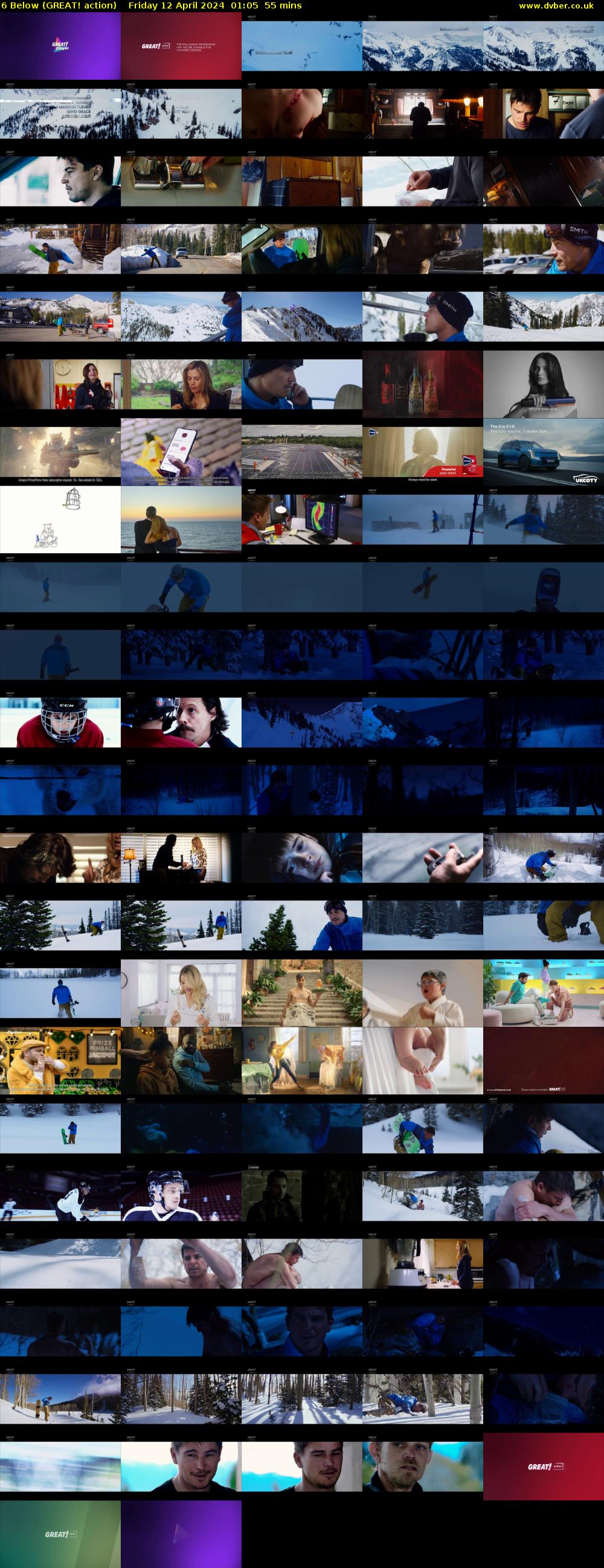 6 Below (GREAT! action) Friday 12 April 2024 01:05 - 02:00