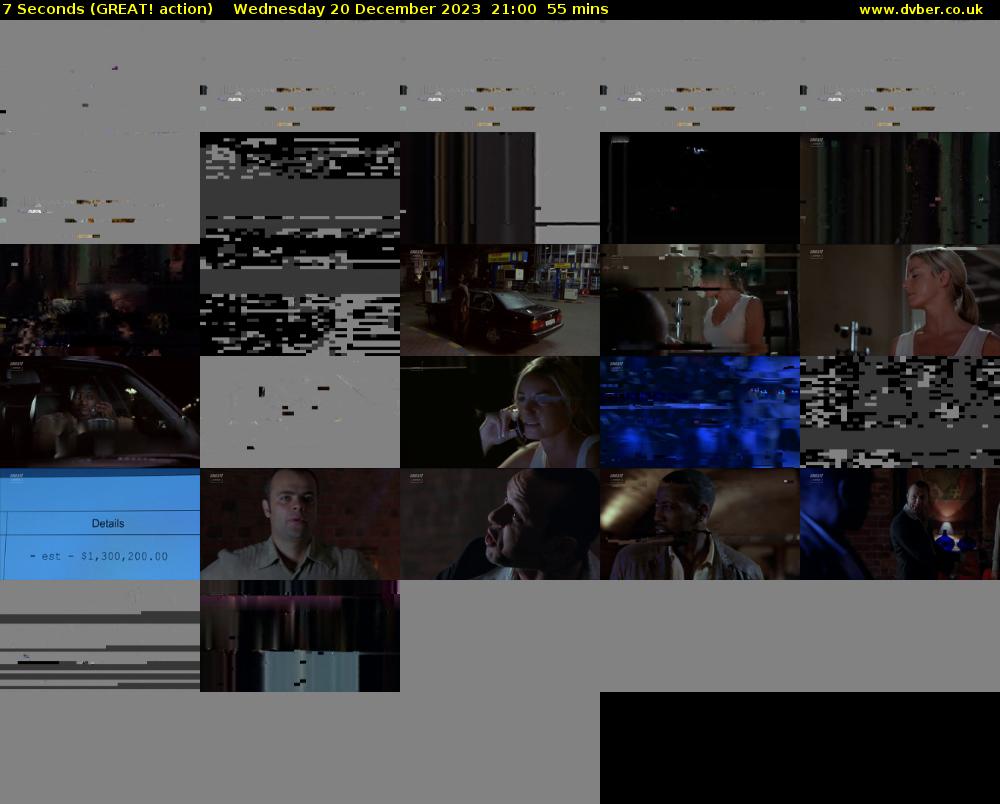 7 Seconds (GREAT! action) Wednesday 20 December 2023 21:00 - 21:55