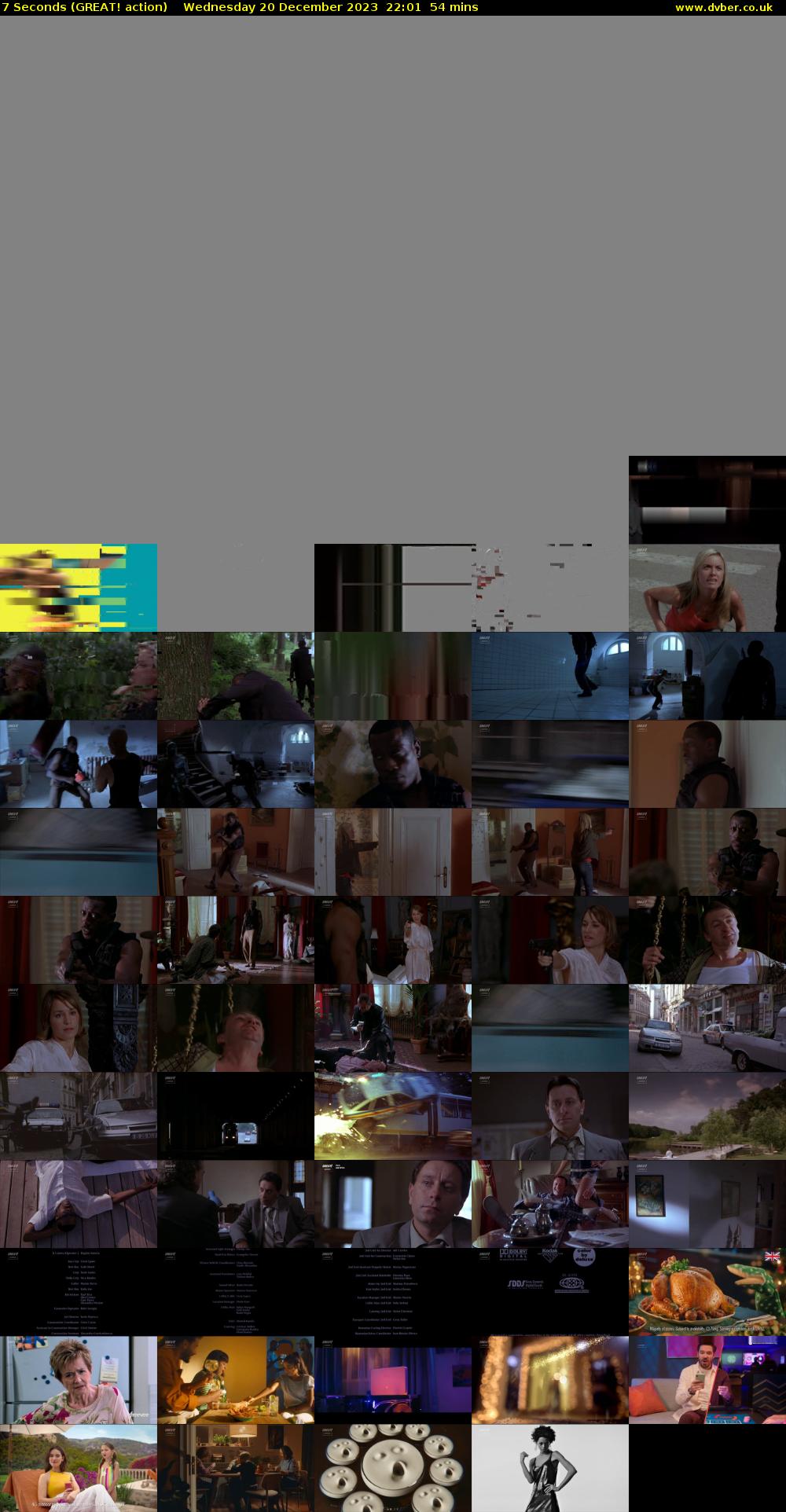 7 Seconds (GREAT! action) Wednesday 20 December 2023 22:01 - 22:55