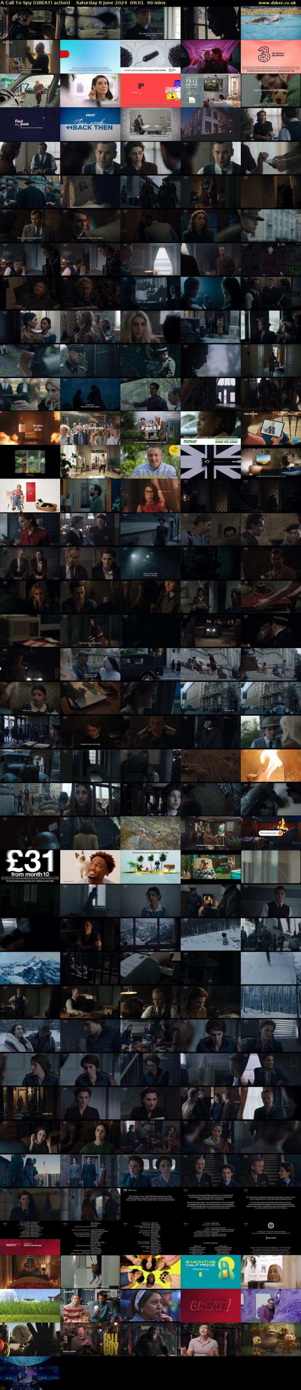 A Call To Spy (GREAT! action) Saturday 8 June 2024 09:01 - 10:40