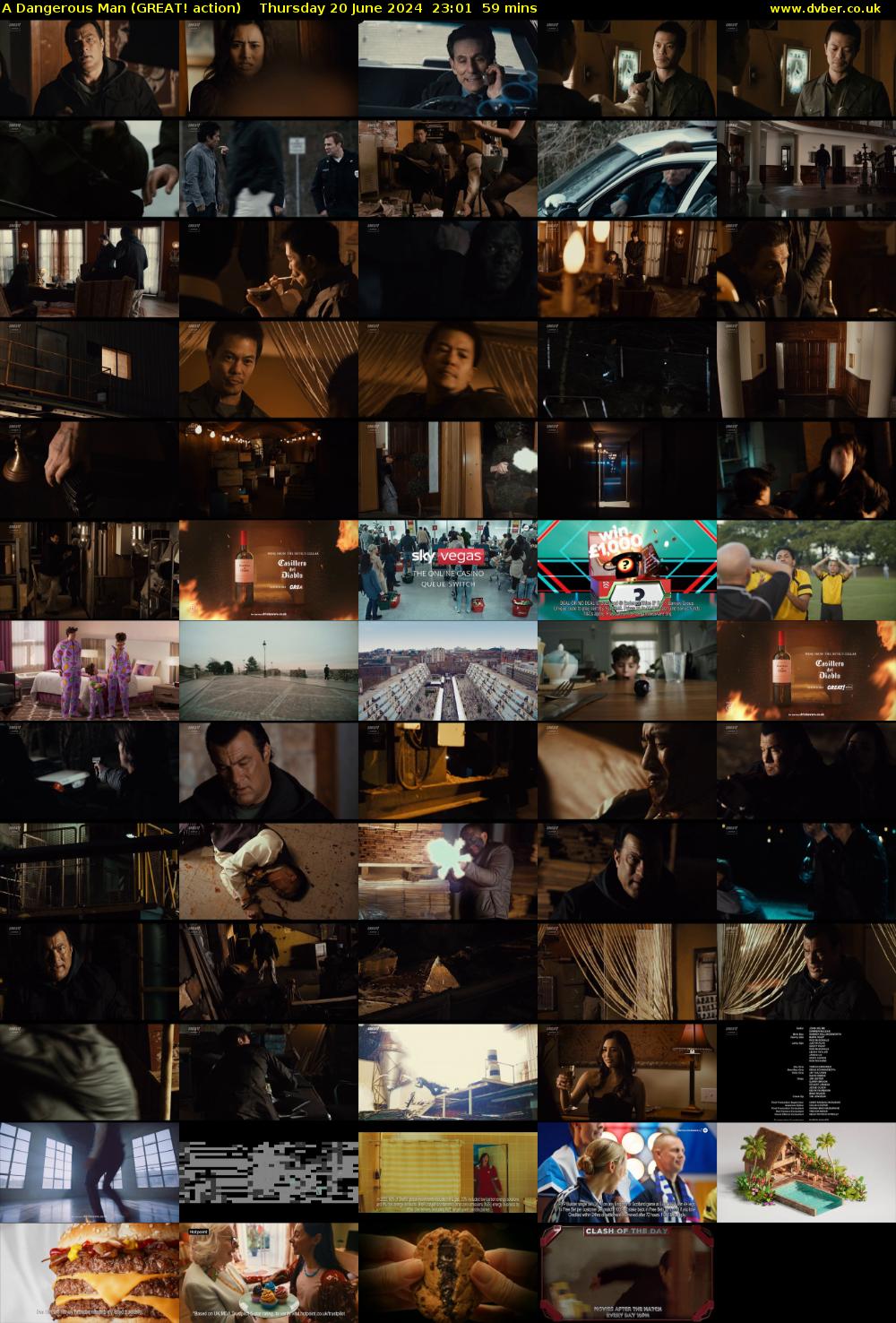 A Dangerous Man (GREAT! action) Thursday 20 June 2024 23:01 - 00:00