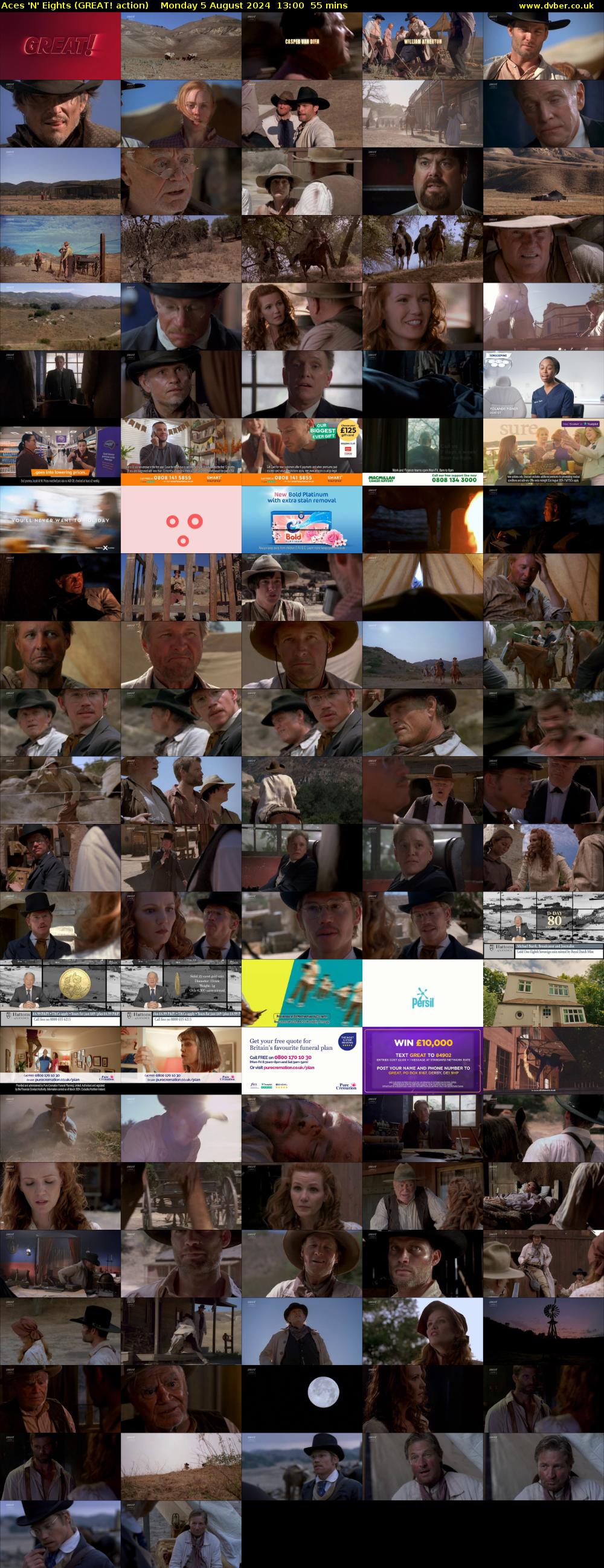 Aces 'N' Eights (GREAT! action) Monday 5 August 2024 13:00 - 13:55