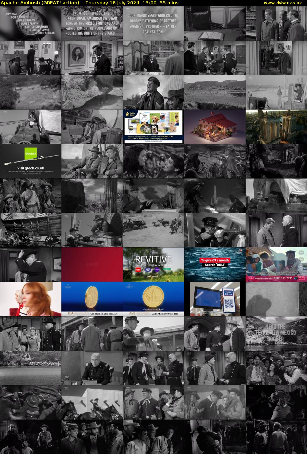Apache Ambush (GREAT! action) Thursday 18 July 2024 13:00 - 13:55