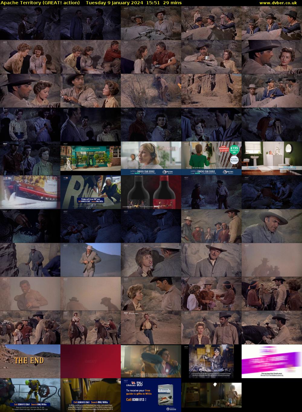 Apache Territory (GREAT! action) Tuesday 9 January 2024 15:51 - 16:20