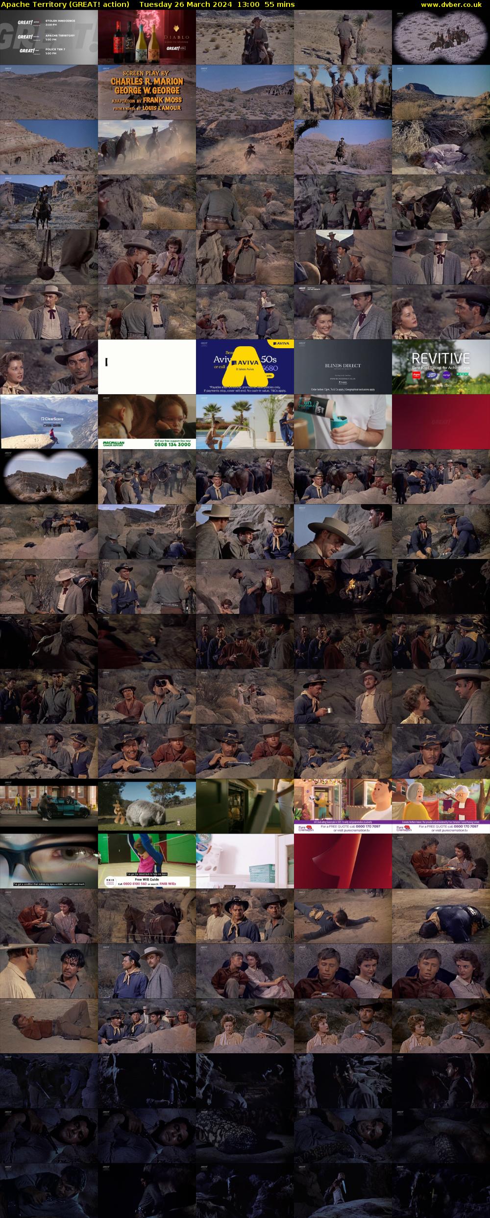 Apache Territory (GREAT! action) Tuesday 26 March 2024 13:00 - 13:55