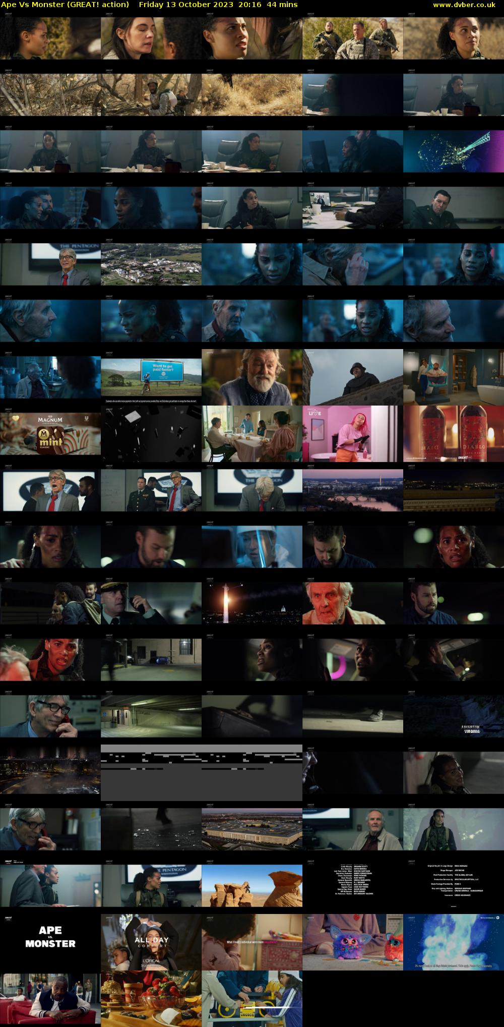 Ape Vs Monster (GREAT! action) Friday 13 October 2023 20:16 - 21:00