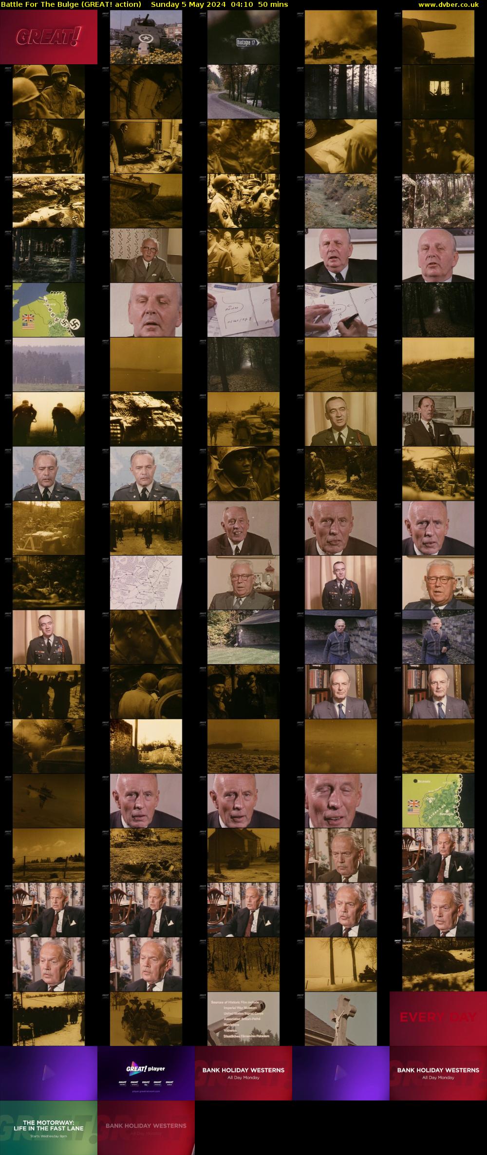 Battle For The Bulge (GREAT! action) Sunday 5 May 2024 04:10 - 05:00