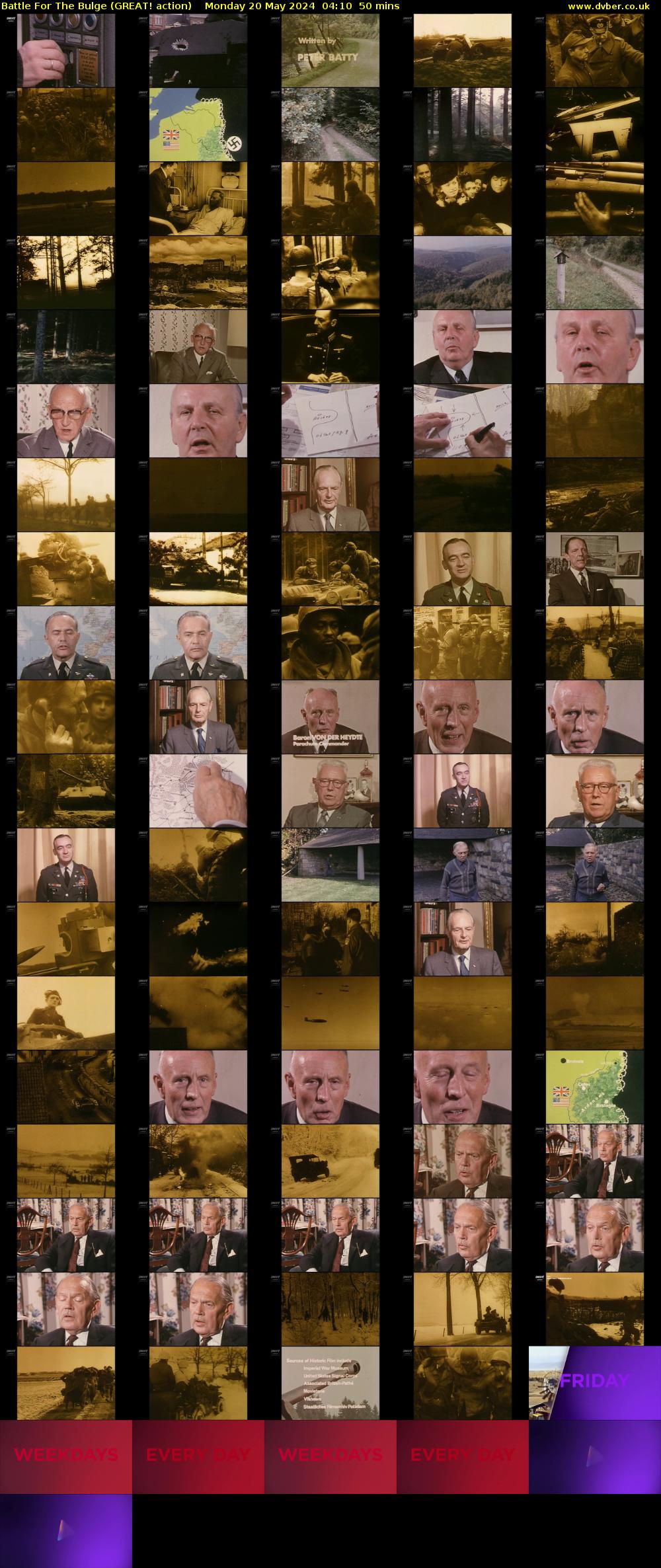 Battle For The Bulge (GREAT! action) Monday 20 May 2024 04:10 - 05:00