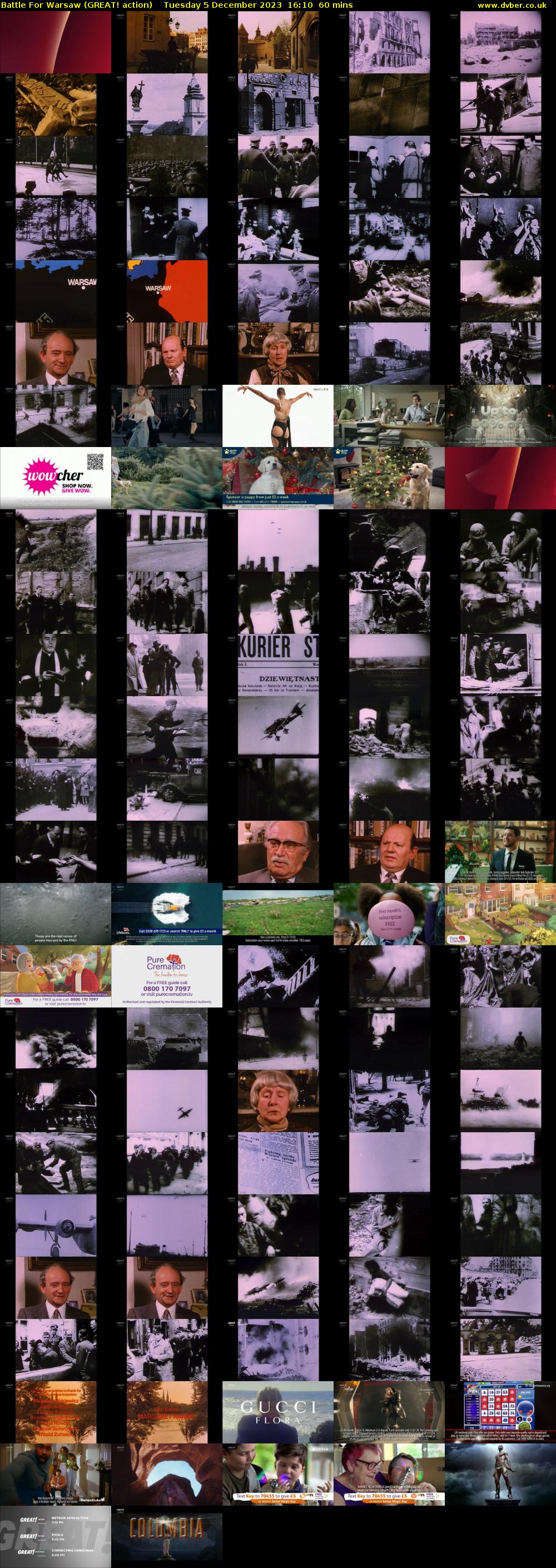Battle For Warsaw (GREAT! action) Tuesday 5 December 2023 16:10 - 17:10