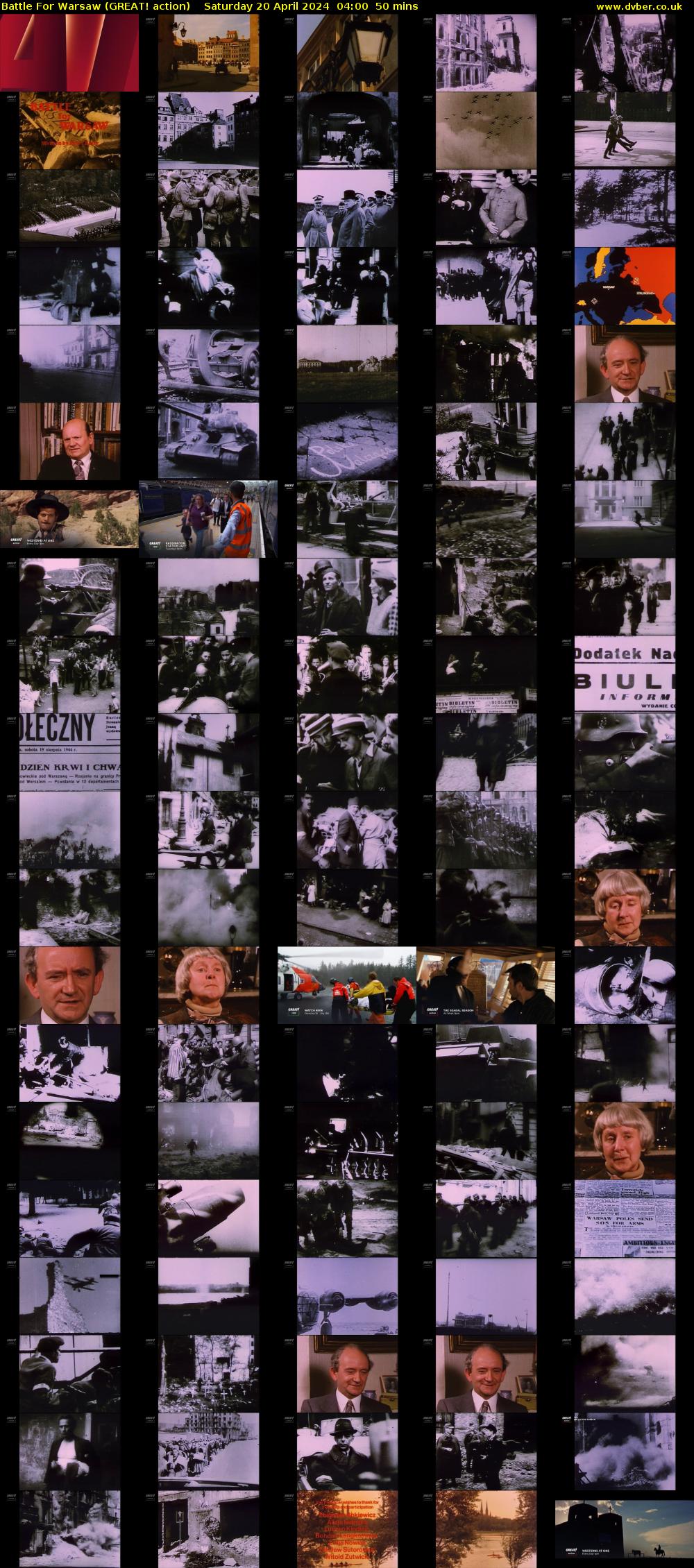 Battle For Warsaw (GREAT! action) Saturday 20 April 2024 04:00 - 04:50
