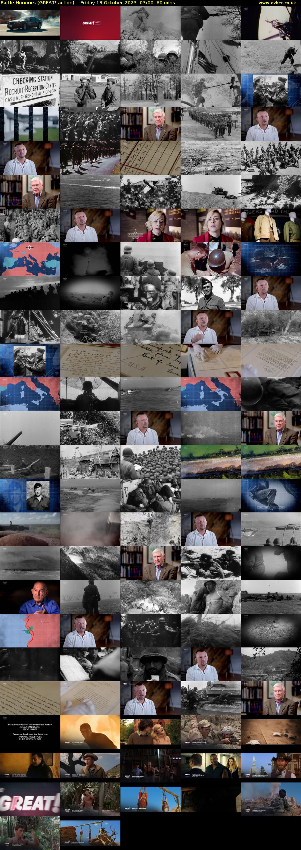 Battle Honours (GREAT! action) Friday 13 October 2023 03:00 - 04:00