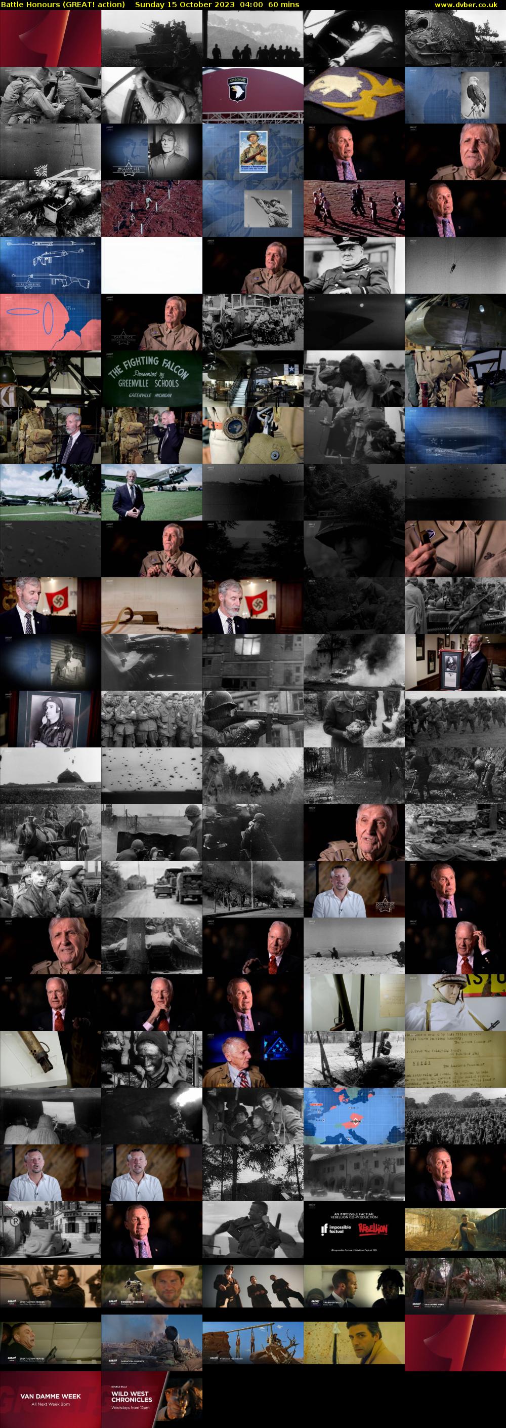 Battle Honours (GREAT! action) Sunday 15 October 2023 04:00 - 05:00