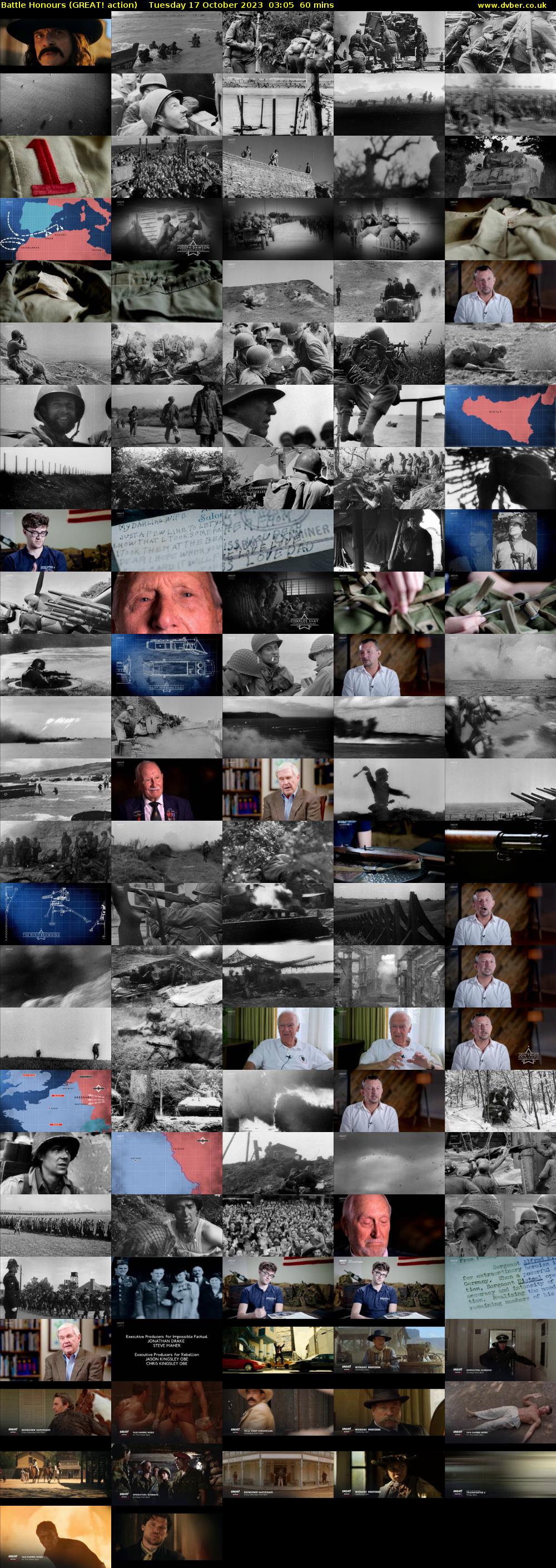 Battle Honours (GREAT! action) Tuesday 17 October 2023 03:05 - 04:05