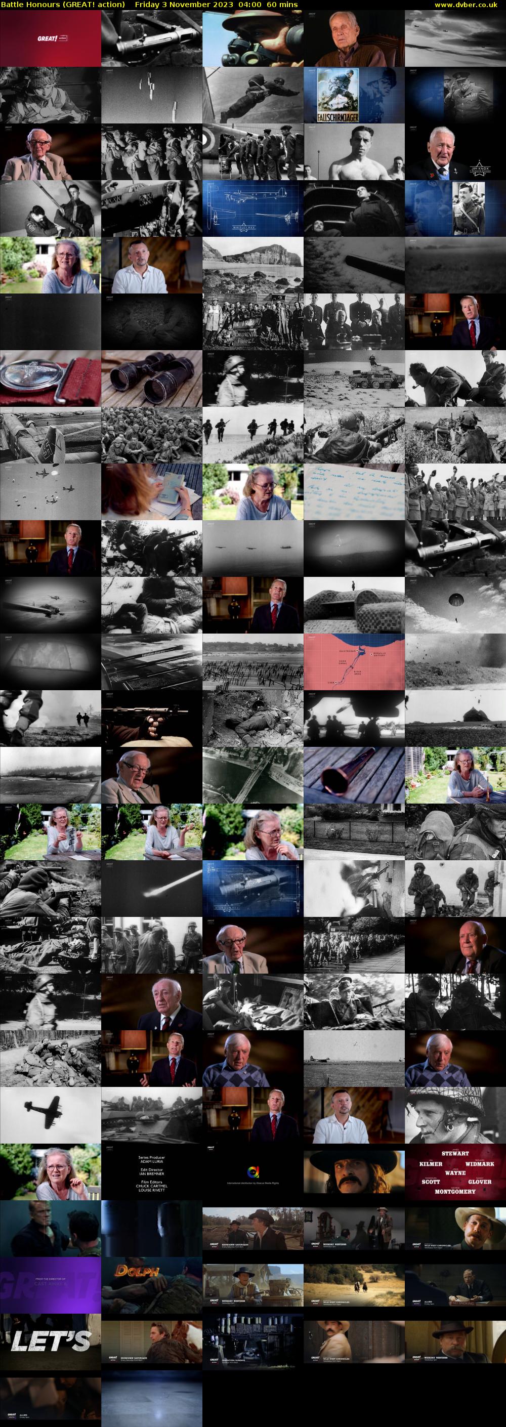 Battle Honours (GREAT! action) Friday 3 November 2023 04:00 - 05:00
