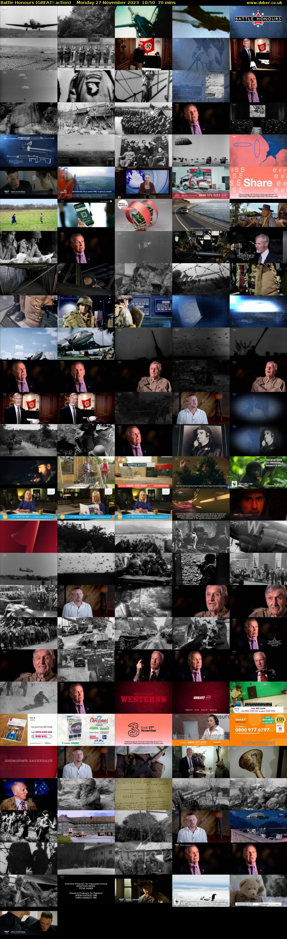 Battle Honours (GREAT! action) Monday 27 November 2023 10:50 - 12:00