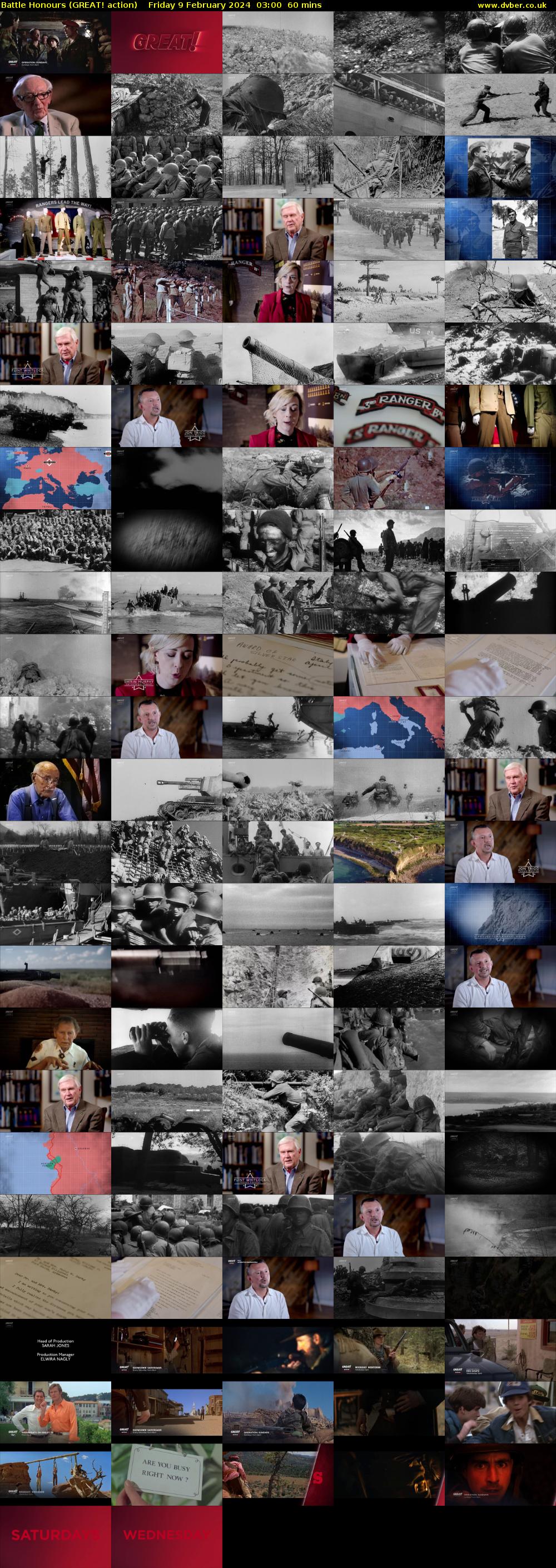 Battle Honours (GREAT! action) Friday 9 February 2024 03:00 - 04:00