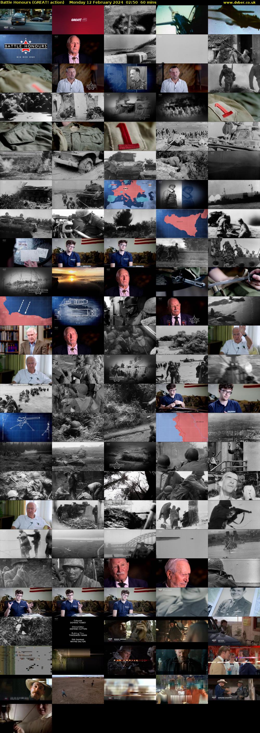Battle Honours (GREAT! action) Monday 12 February 2024 02:50 - 03:50