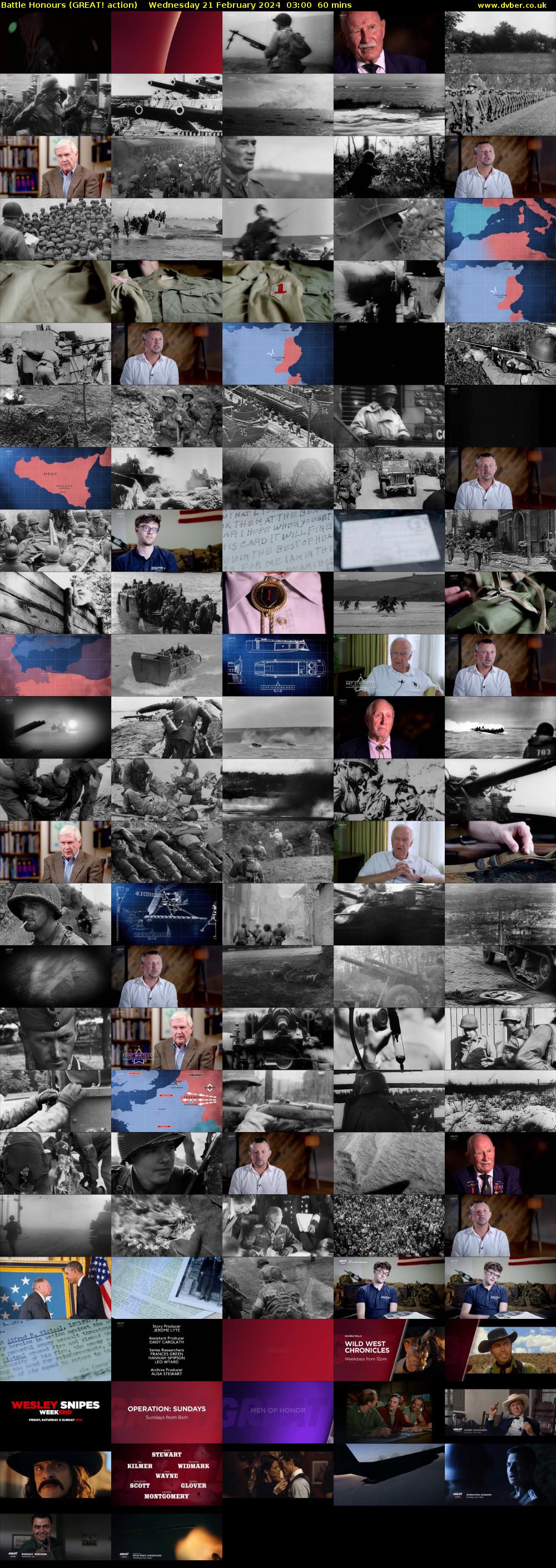 Battle Honours (GREAT! action) Wednesday 21 February 2024 03:00 - 04:00