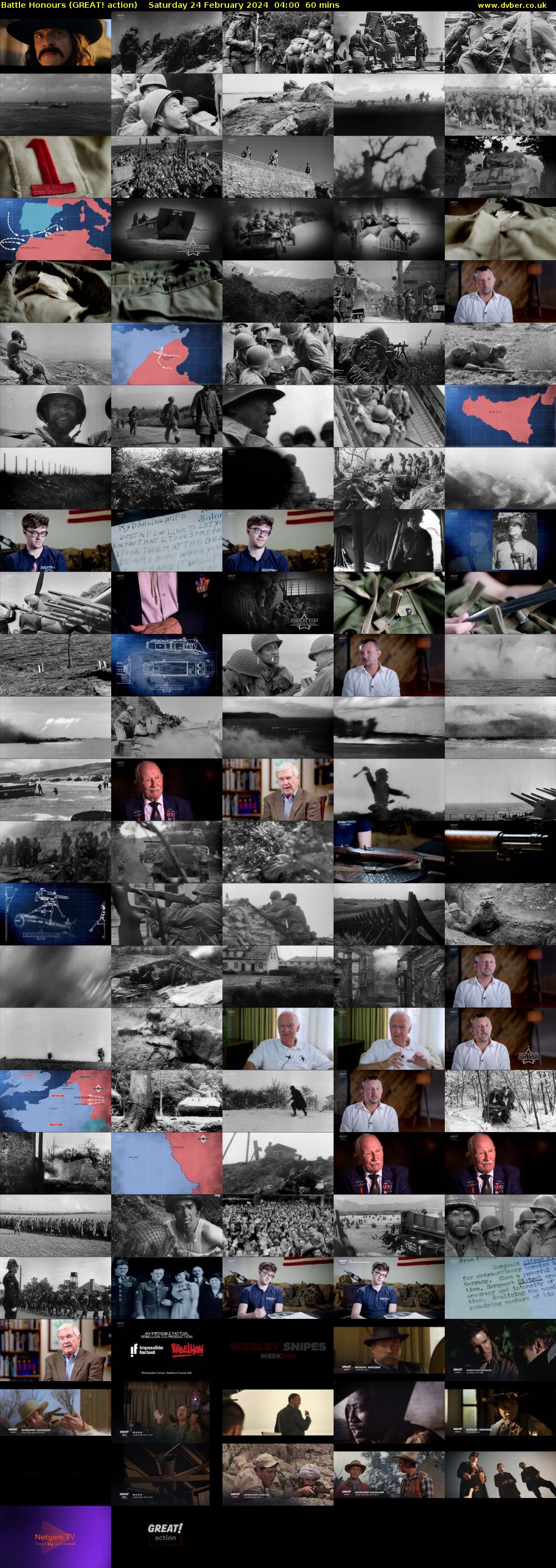 Battle Honours (GREAT! action) Saturday 24 February 2024 04:00 - 05:00