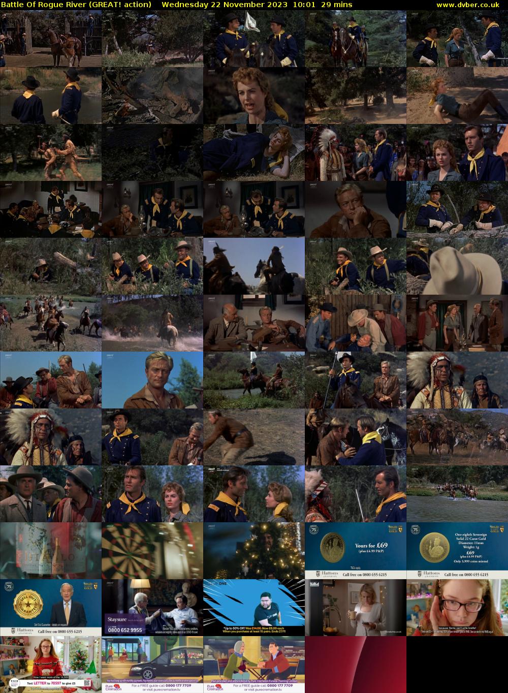 Battle Of Rogue River (GREAT! action) Wednesday 22 November 2023 10:01 - 10:30