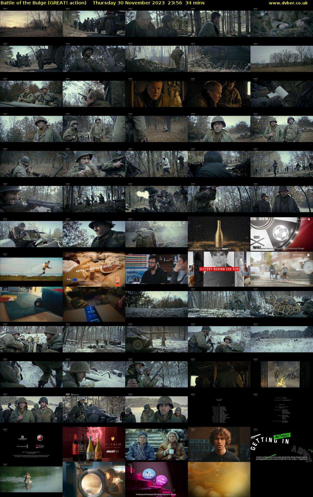 Battle of the Bulge (GREAT! action) Thursday 30 November 2023 23:56 - 00:30
