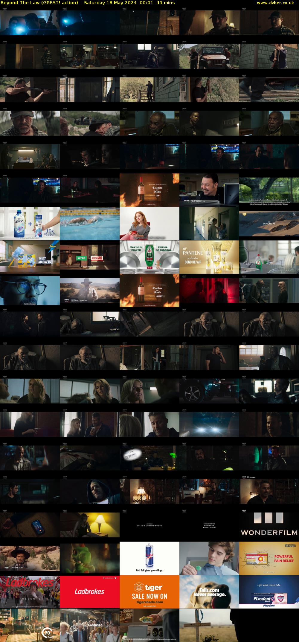 Beyond The Law (GREAT! action) Saturday 18 May 2024 00:01 - 00:50