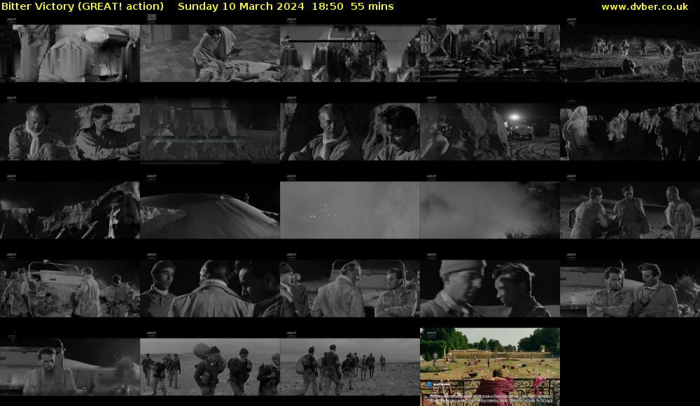 Bitter Victory (GREAT! action) Sunday 10 March 2024 18:50 - 19:45