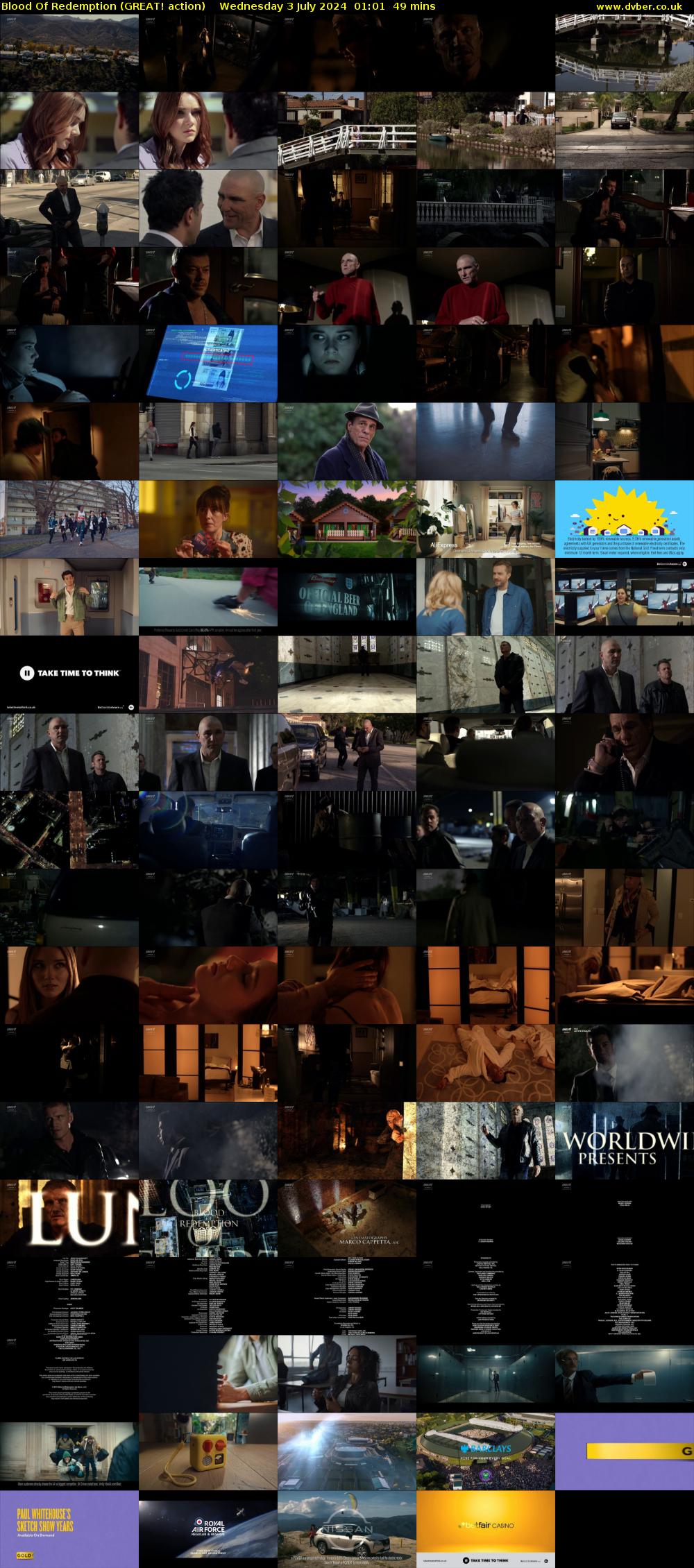 Blood Of Redemption (GREAT! action) Wednesday 3 July 2024 01:01 - 01:50