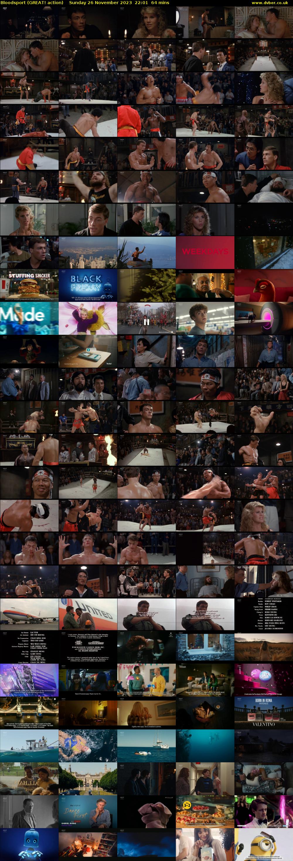Bloodsport (GREAT! action) Sunday 26 November 2023 22:01 - 23:05